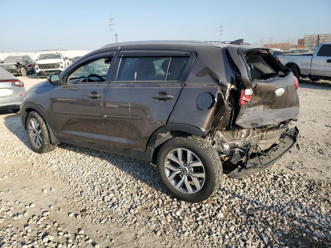 2014 KIA Sportage VIN KNDPBCAC9E7619102 Copart auction photo, rear end damage thumbnail 2