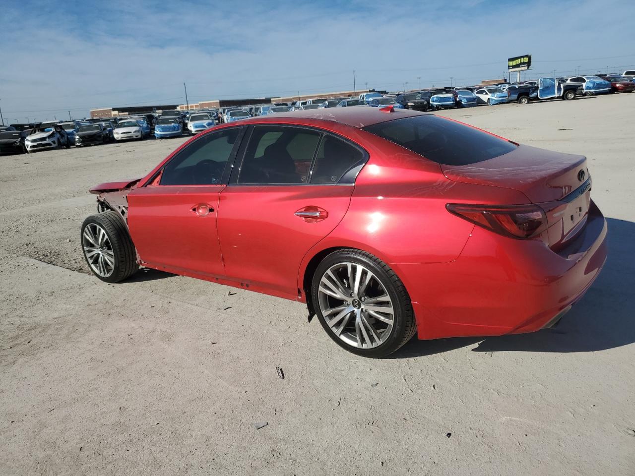 2024 Infiniti Q50 VIN JN1EV7CP8RM600010 Copart auction photo, front end / side damage thumbnail 2