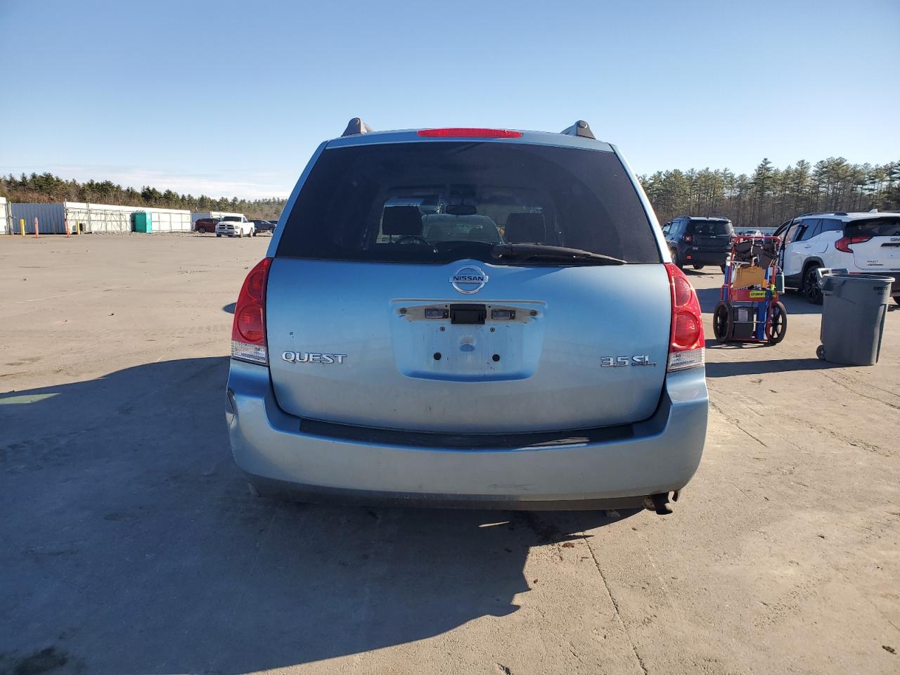 2004 Nissan Quest VIN 5N1BV28U14N331087 Copart auction photo, undercarriage / front end damage thumbnail 6