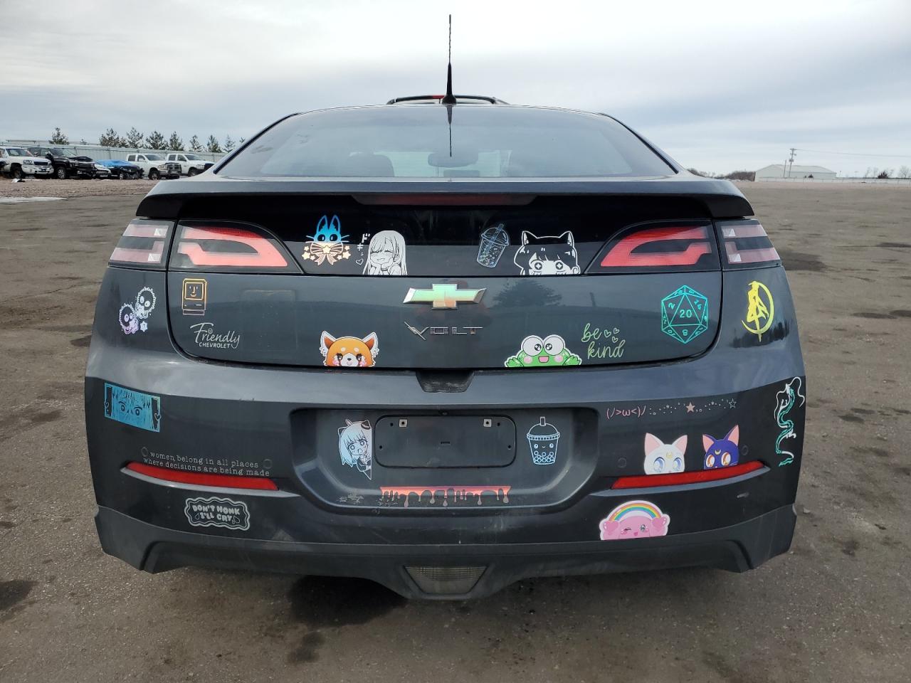 2013 Chevrolet Volt VIN 1G1RD6E41DU106474 Copart auction photo, front end / rear end damage thumbnail 6