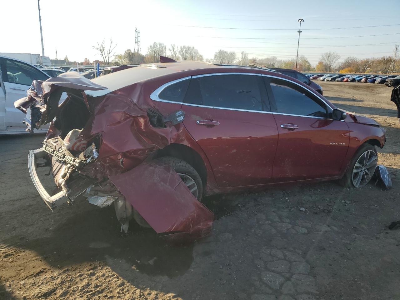 2020 Chevrolet Malibu VIN 1G1ZE5SX8LF021446 Copart auction photo, all over / rear end damage thumbnail 3