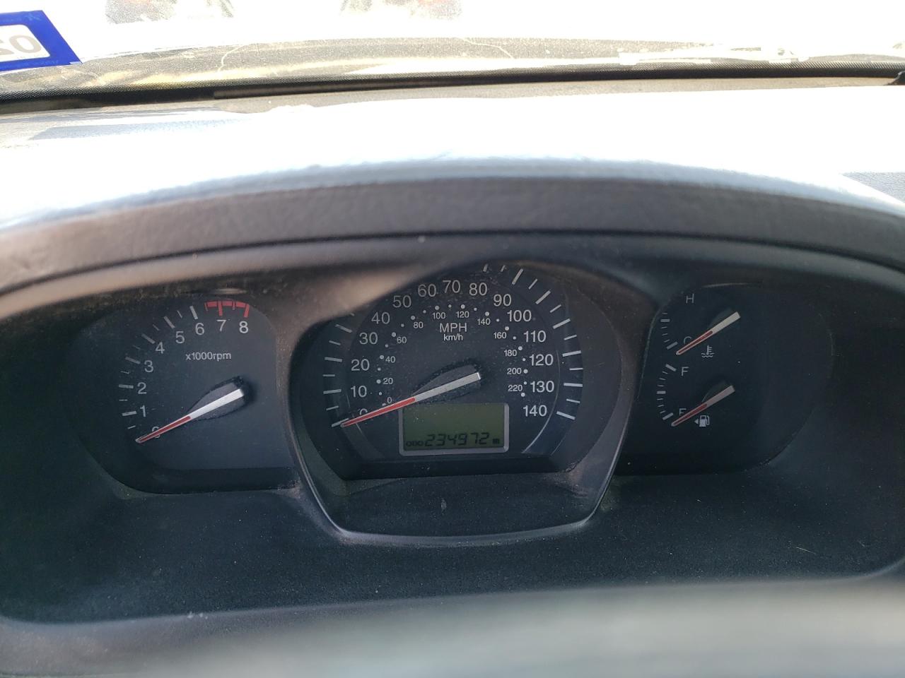 2009 KIA Spectra VIN KNAFE221695620345 Copart auction photo, front end / all over damage thumbnail 9