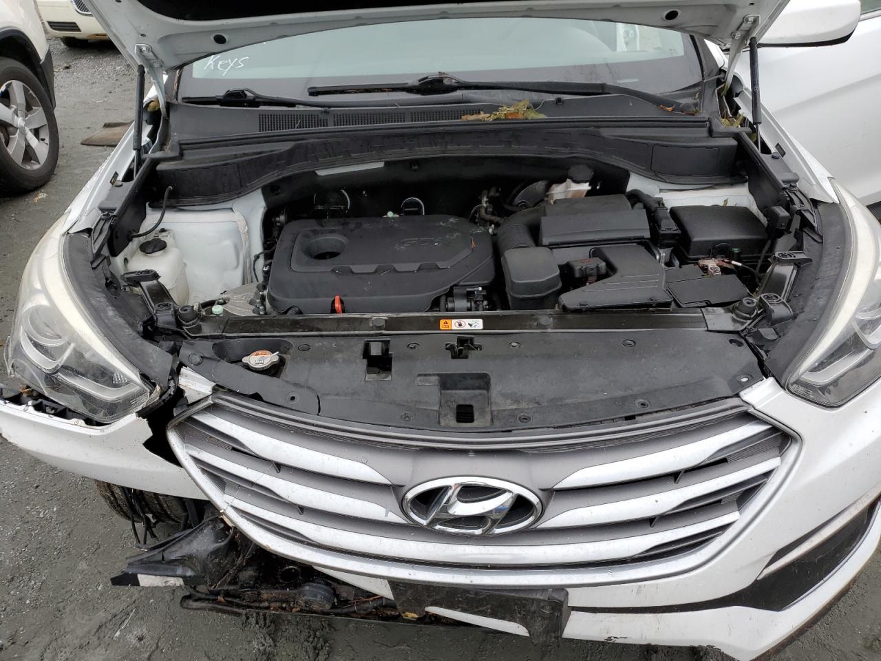 2018 Hyundai Santa Fe VIN 5NMZT3LB0JH081306 Copart auction photo, front end / undercarriage damage thumbnail 13