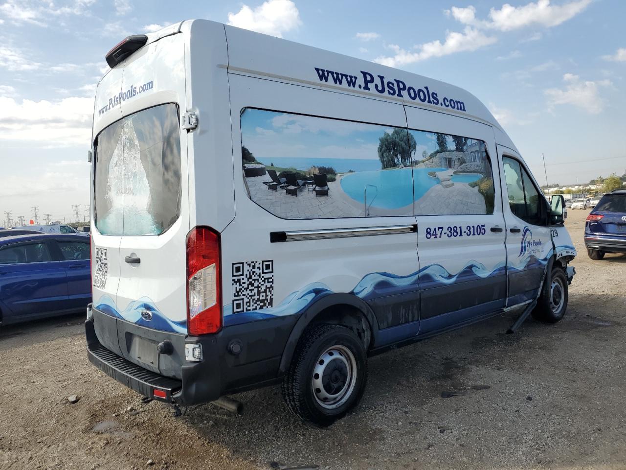 2020 Ford Transit VIN 1FTBR1X89LKB31467 Copart auction photo, front end damage thumbnail 3