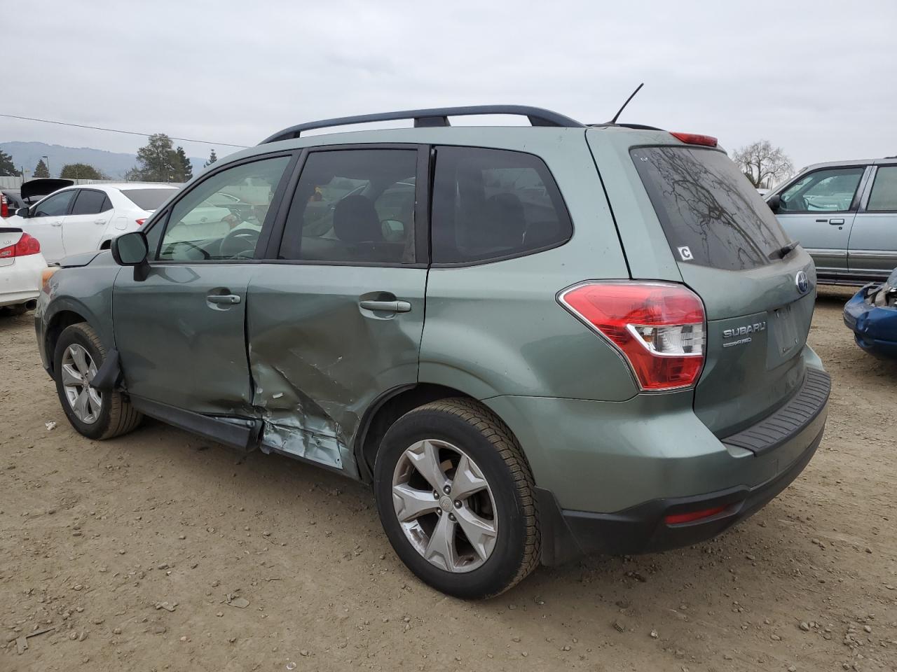 2015 Subaru Forester VIN JF2SJAGC5FH532285 Copart auction photo, side damage thumbnail 2