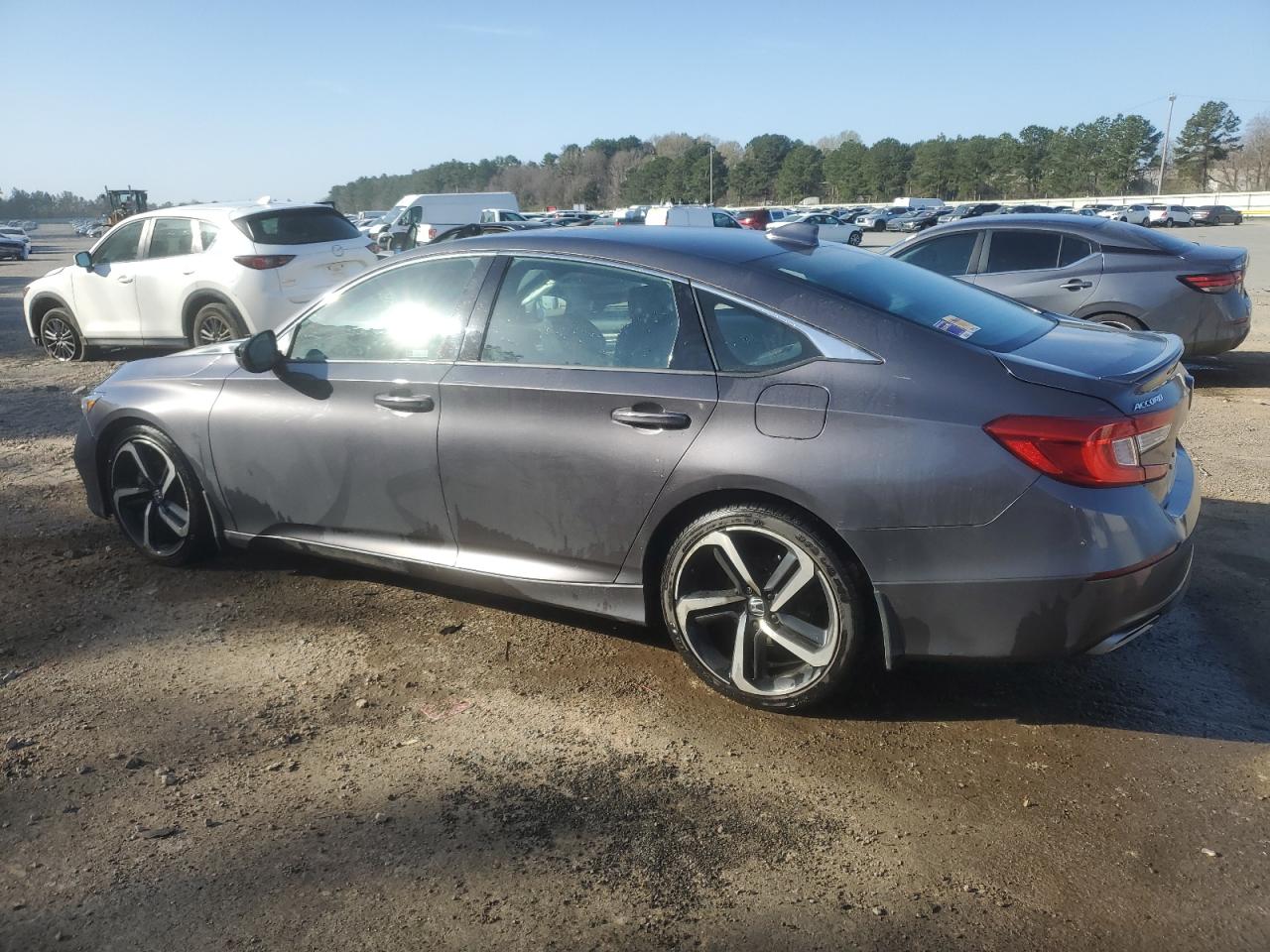 2018 Honda Accord VIN 1HGCV1F35JA191451 Copart auction photo, side / rear end damage thumbnail 2