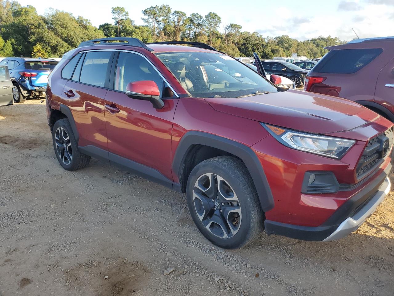 2019 Toyota RAV 4 VIN 2T3J1RFV3KW030472 Copart auction photo, rear end damage thumbnail 4