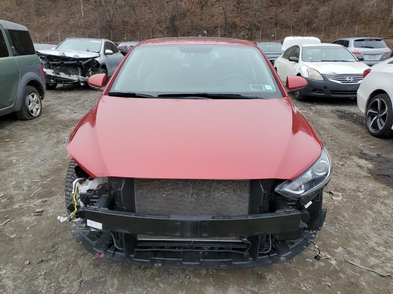 2018 Hyundai Elantra VIN 5NPD84LFXJH392877 Copart auction photo, front end / minor dent/scratches damage thumbnail 5