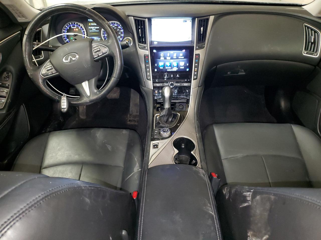 2015 Infiniti Q50 VIN JN1BV7AR5FM407039 Copart auction photo, front end / rear end damage thumbnail 8