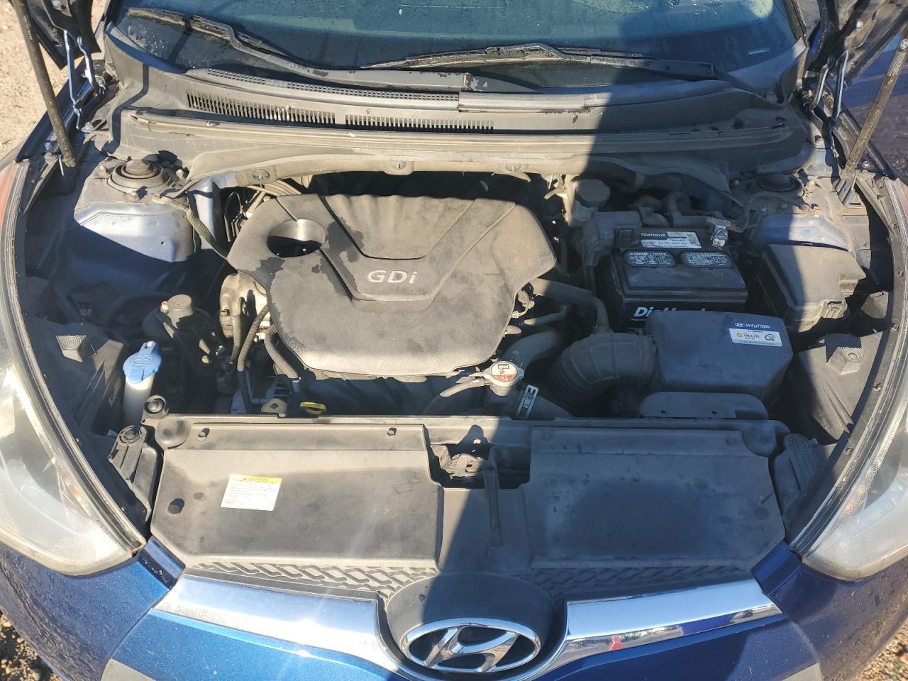 2017 Hyundai Veloster VIN KMHTC6AD5HU307852 Copart auction photo, vandalism damage thumbnail 12