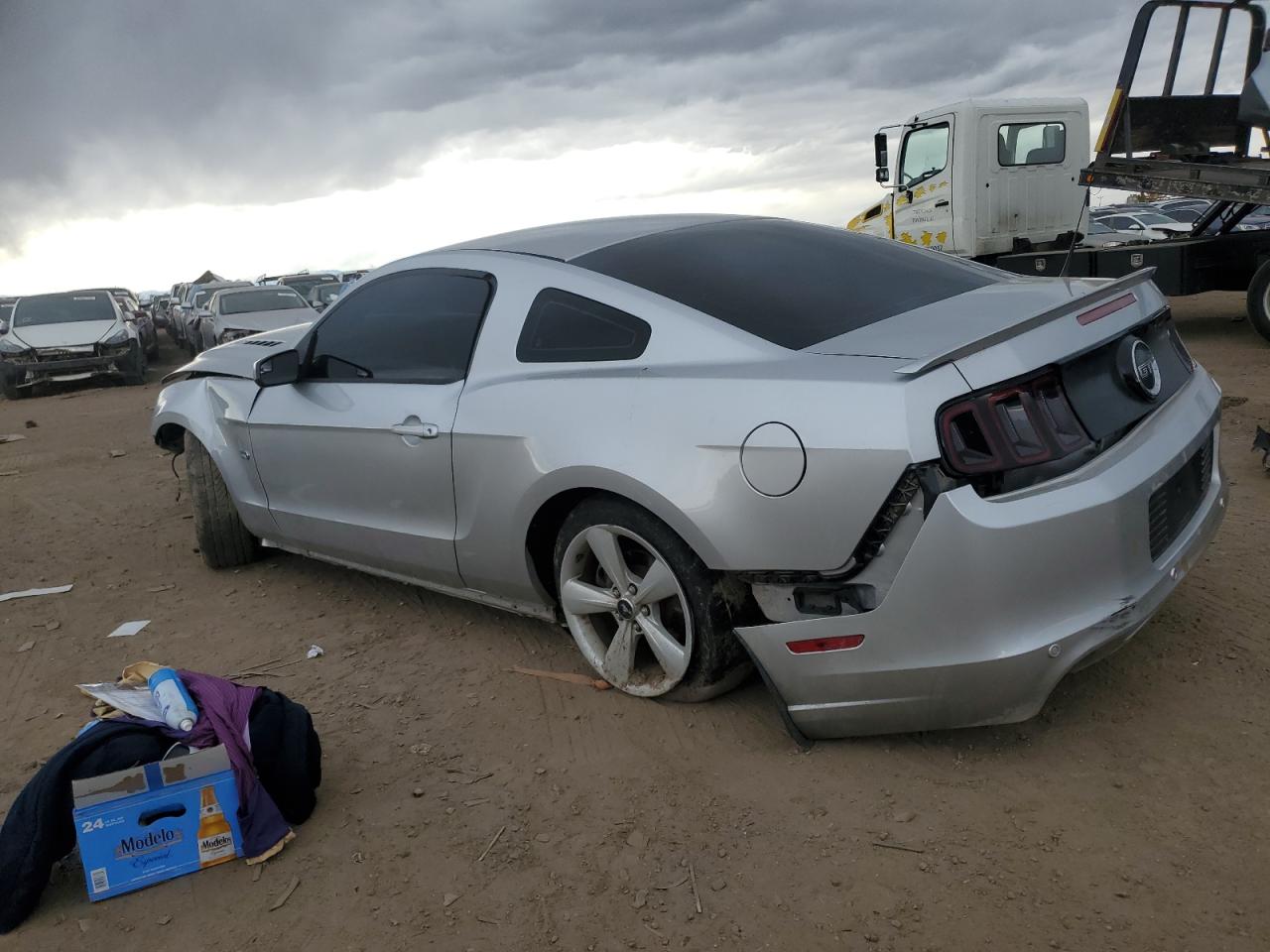 2014 Ford Mustang VIN 1ZVBP8CF2E5284760 Copart auction photo, front end damage thumbnail 2