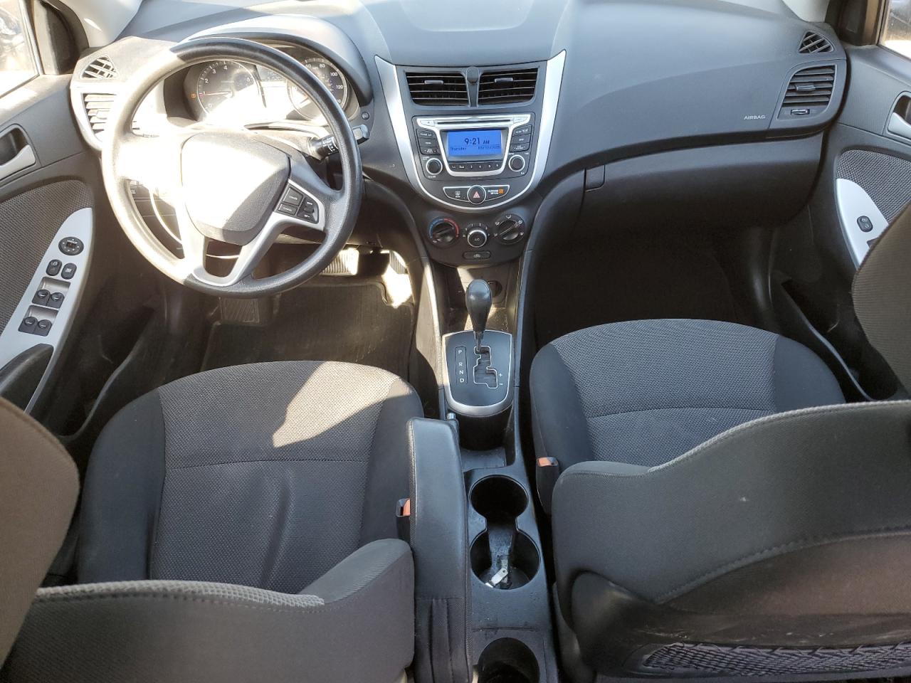 2014 Hyundai Accent VIN KMHCT5AE3EU181425 Copart auction photo, rear end damage thumbnail 8