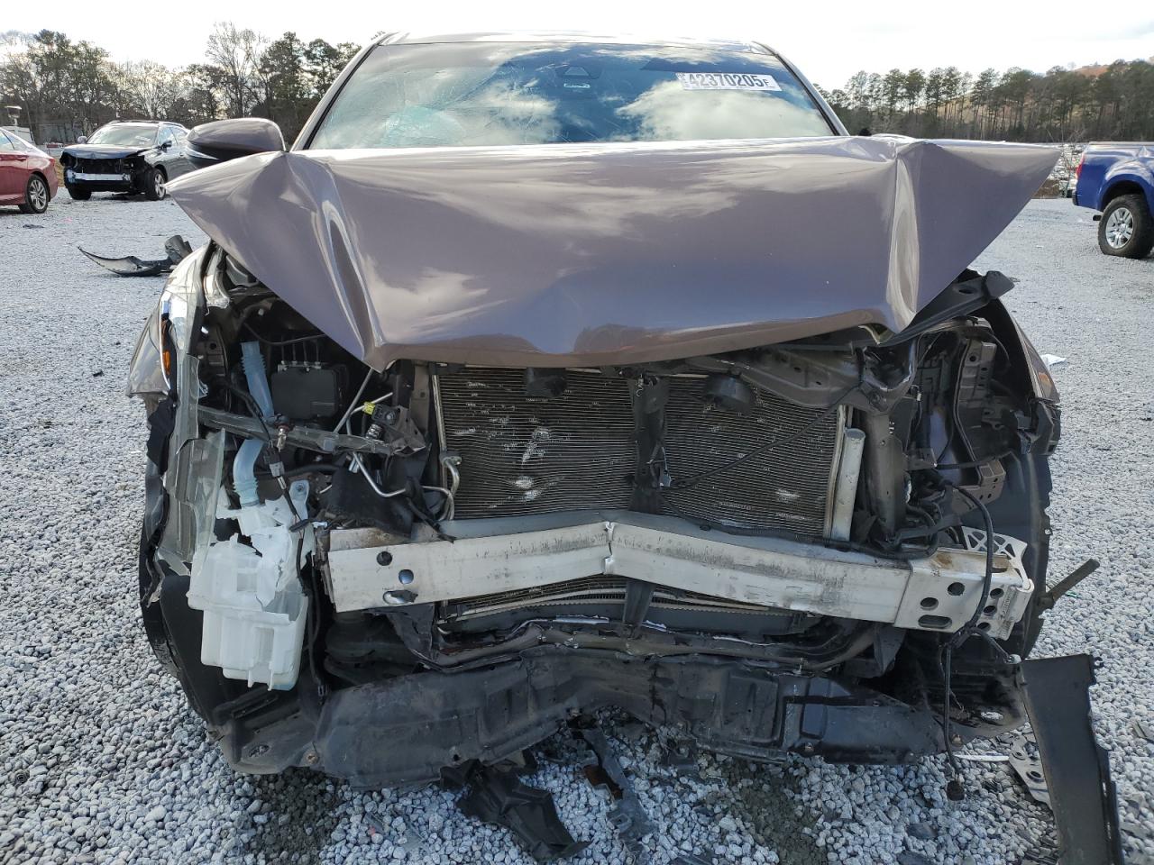 2019 Toyota Highlander VIN 5TDZARFHXKS060258 Copart auction photo, front end / side damage thumbnail 5