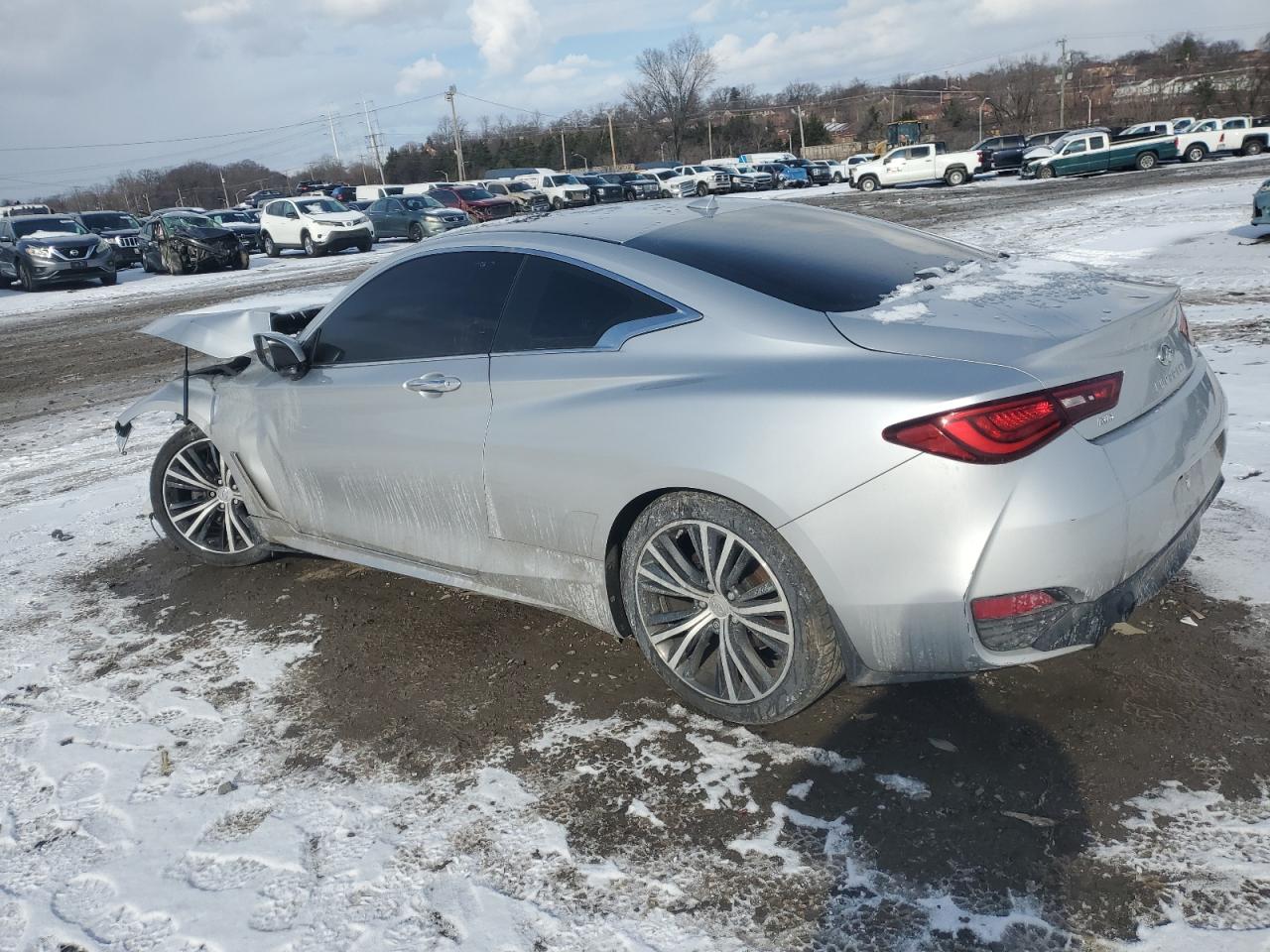 2017 Infiniti Q60 VIN JN1CV7EL0HM320775 Copart auction photo, front end damage thumbnail 2