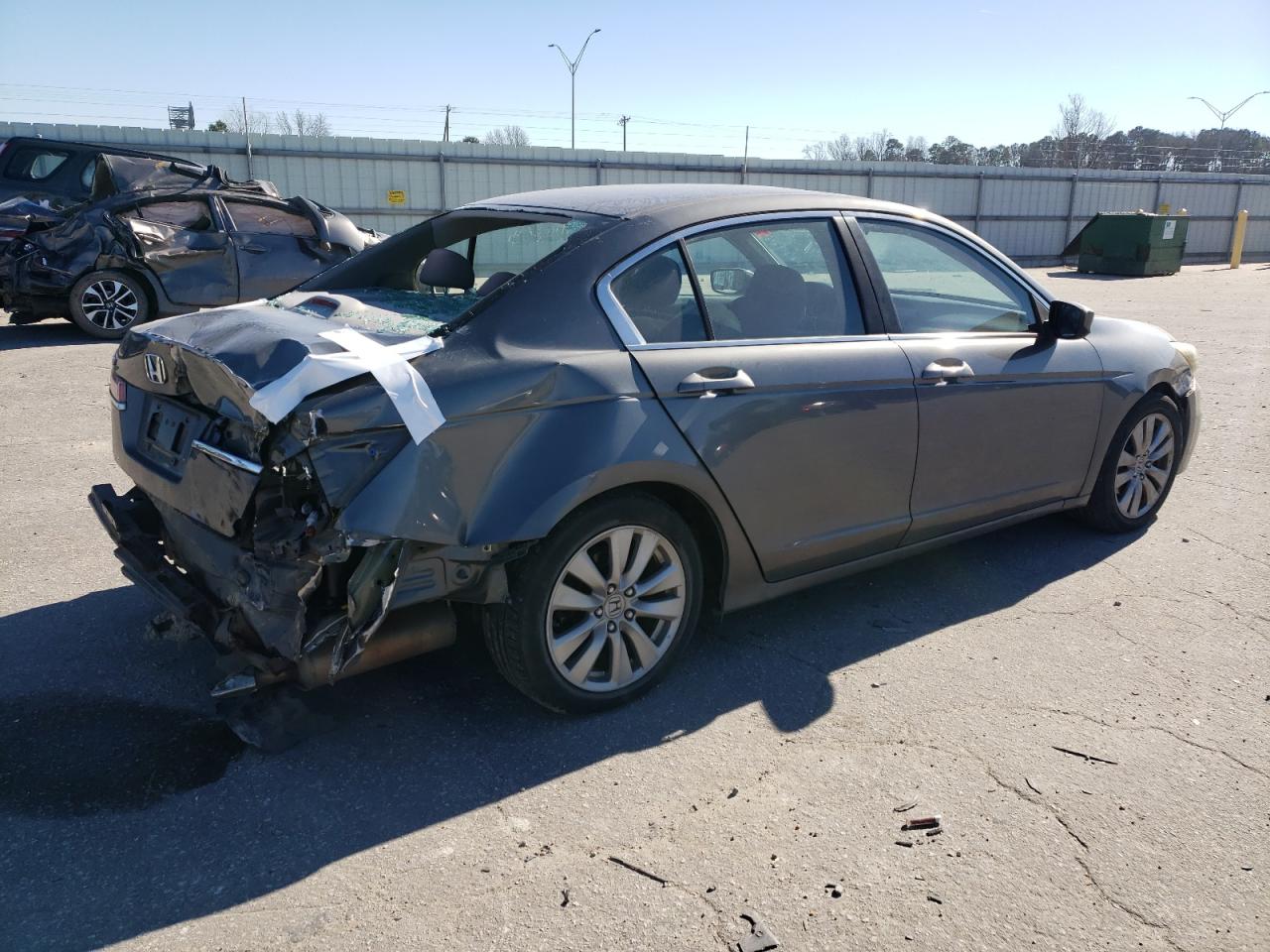 2012 Honda Accord VIN 1HGCP2F76CA156374 Copart auction photo, all over / frame damage damage thumbnail 3