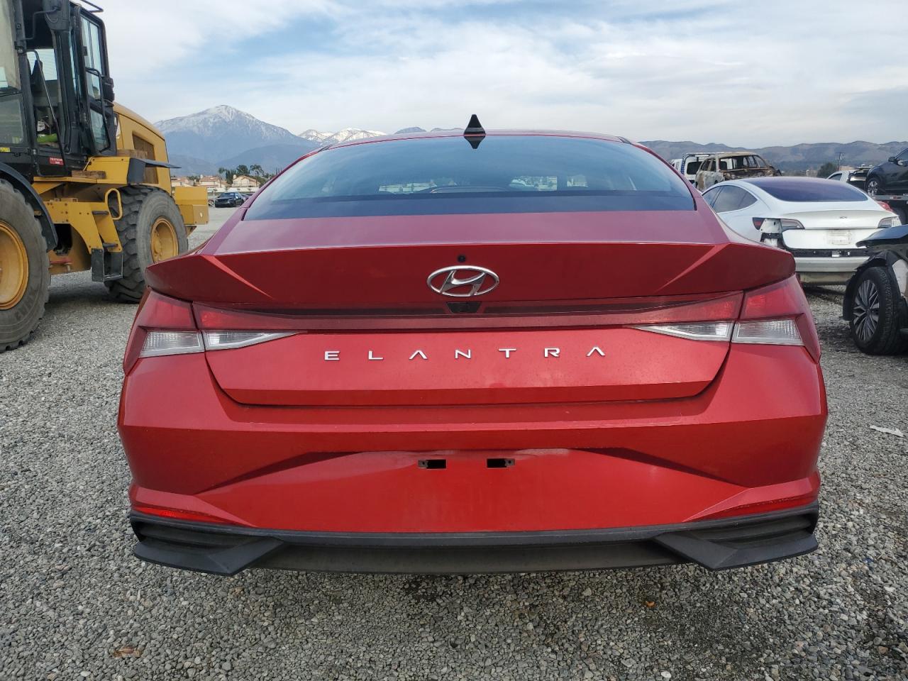 2021 Hyundai Elantra VIN 5NPLM4AG3MH034348 Copart auction photo, front end / side damage thumbnail 6