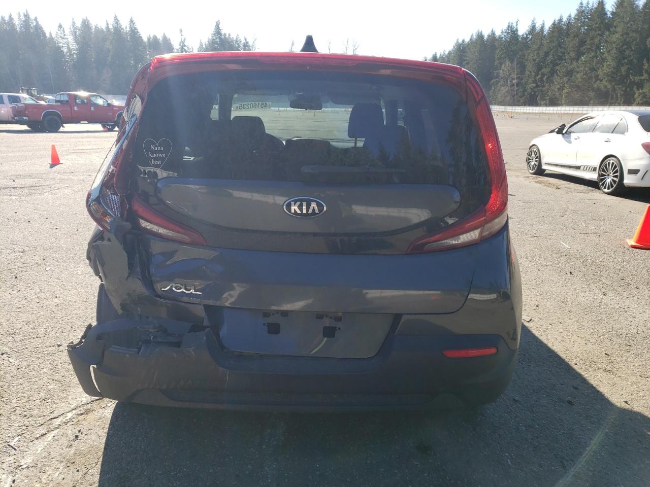 2020 KIA Soul VIN KNDJ23AUXL7101270 Copart auction photo, rear end damage thumbnail 6