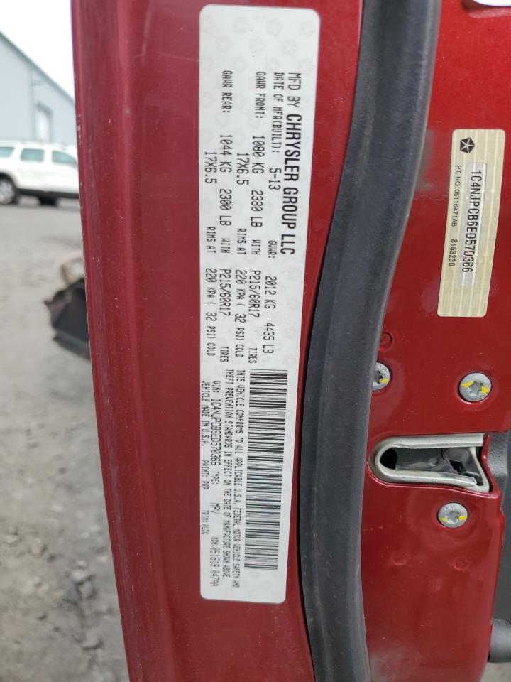 2014 Jeep Liberty (Patriot) VIN 1C4NJPCB6ED570366 Copart auction photo, front end damage thumbnail 15