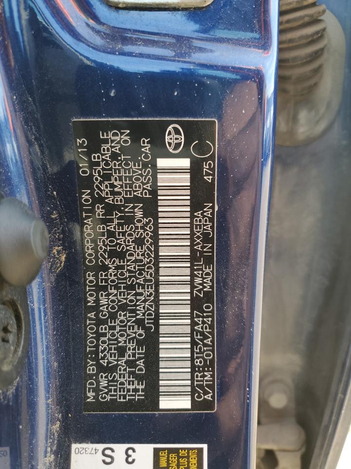 2013 Toyota Prius VIN JTDZN3EU5D3229963 Copart auction photo, front end / side damage thumbnail 13