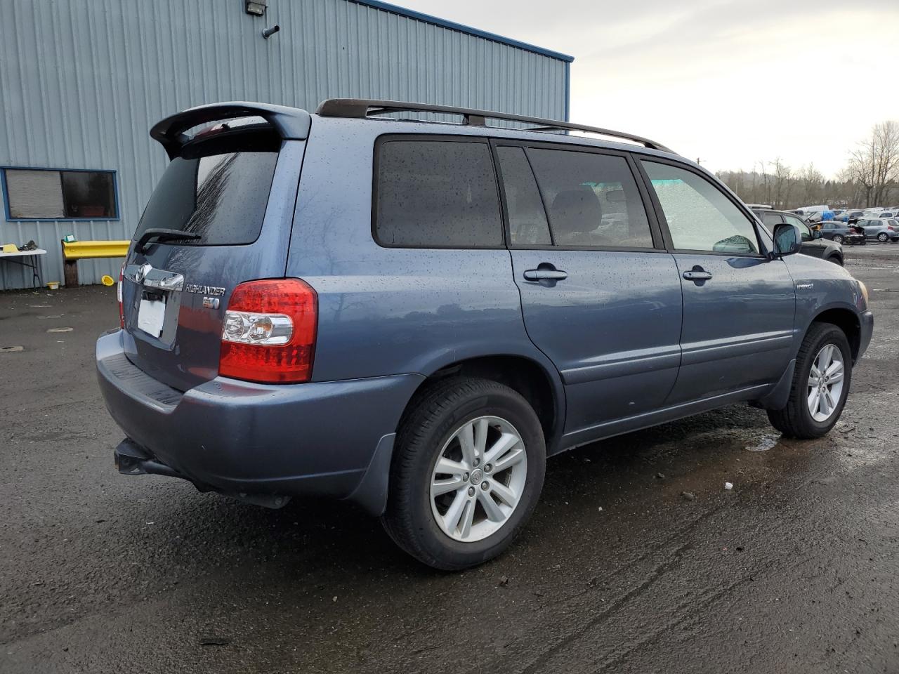 2007 Toyota Highlander VIN JTEHW21A870036142 Copart auction photo, side / front end damage thumbnail 3