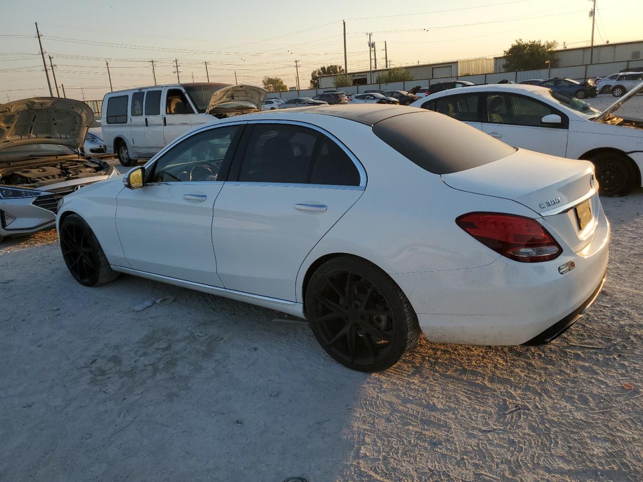 2016 Mercedes-Benz C-klasse VIN 55SWF4JB1GU145297 Copart auction photo, front end damage thumbnail 2