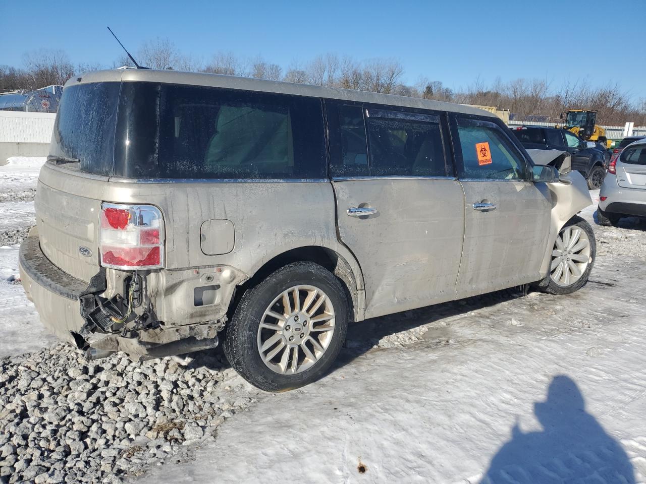 2017 Ford Flex VIN 2FMGK5C88HBA14256 Copart auction photo, front end / side damage thumbnail 3