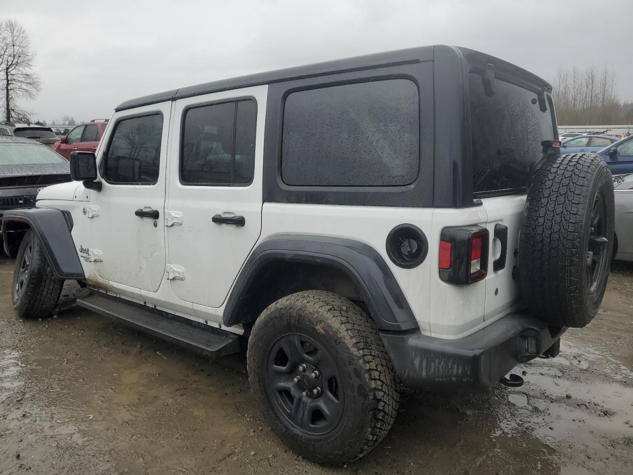 2018 Jeep Wrangler VIN 1C4HJXDN8JW293224 Copart auction photo, front end damage thumbnail 2