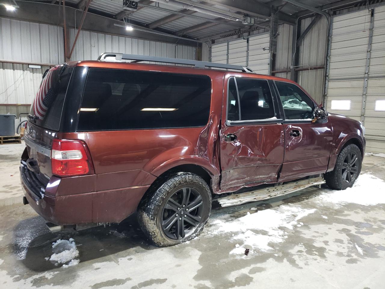 2017 Ford Expedition VIN 1FMJK1JT9HEA33599 Copart auction photo, side / front end damage thumbnail 3
