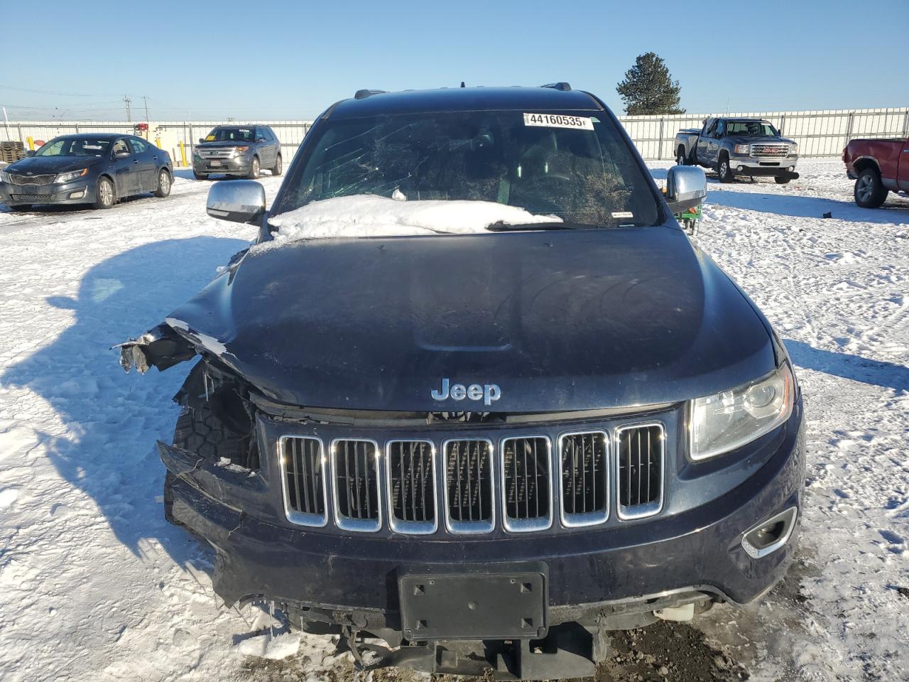 2016 Jeep Grand Cherokee VIN 1C4RJFBG8GC403881 Copart auction photo, front end / side damage thumbnail 5