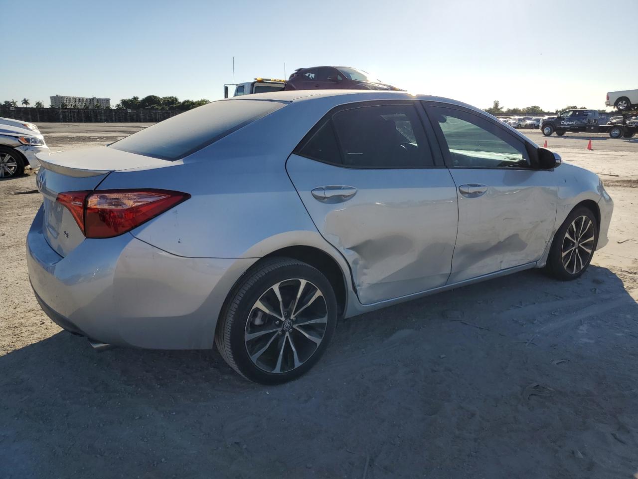 2017 Toyota Corolla VIN 2T1BURHEXHC887187 Copart auction photo, all over damage thumbnail 3