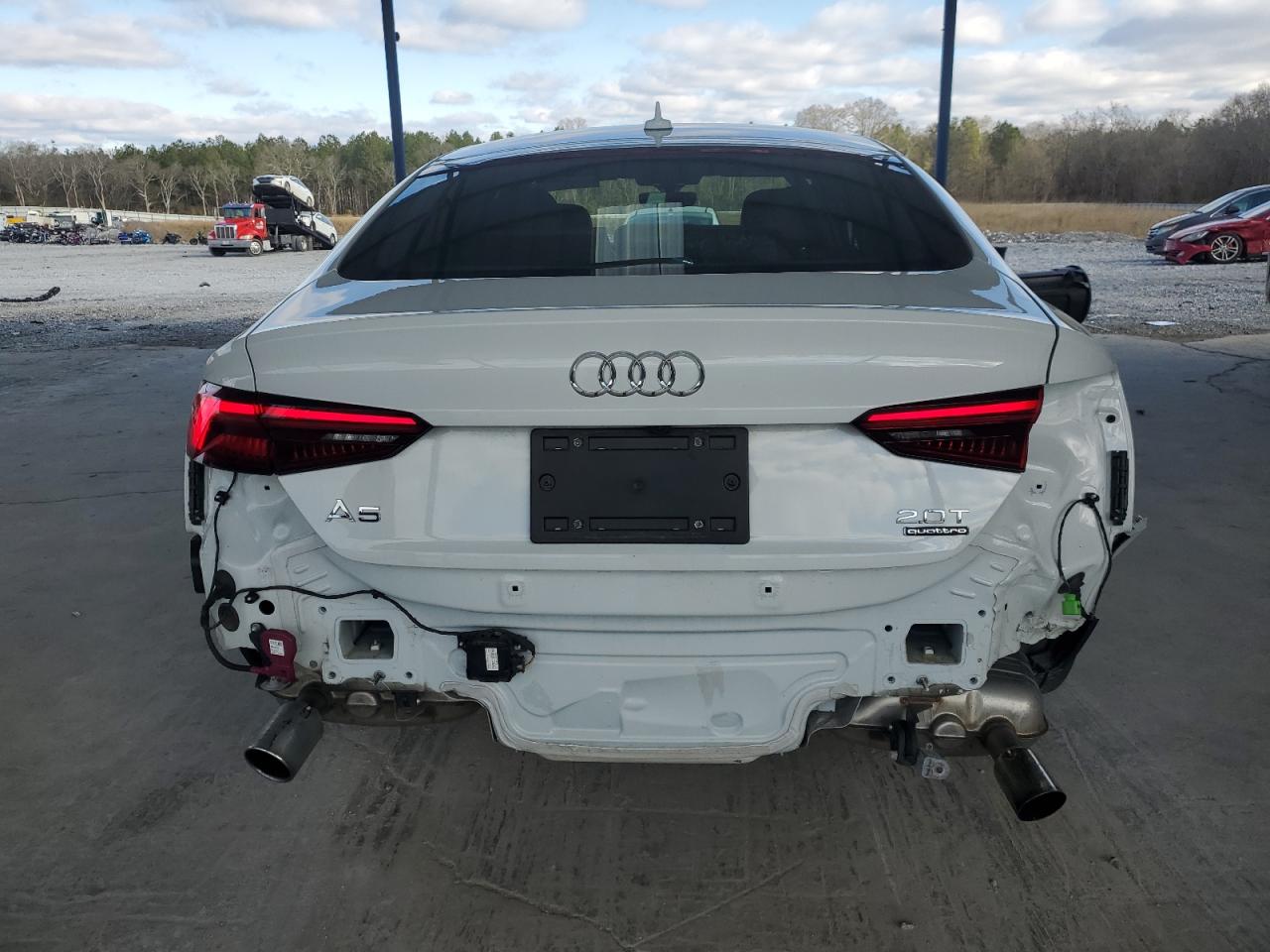 2018 Audi A5 VIN WAUENCF54JA081721 Copart auction photo, rear end damage thumbnail 6
