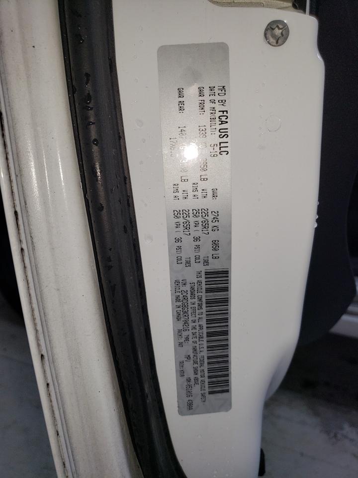 2019 Dodge Caravan VIN 2C4RDGBG3KR704216 Copart auction photo, side damage thumbnail 13