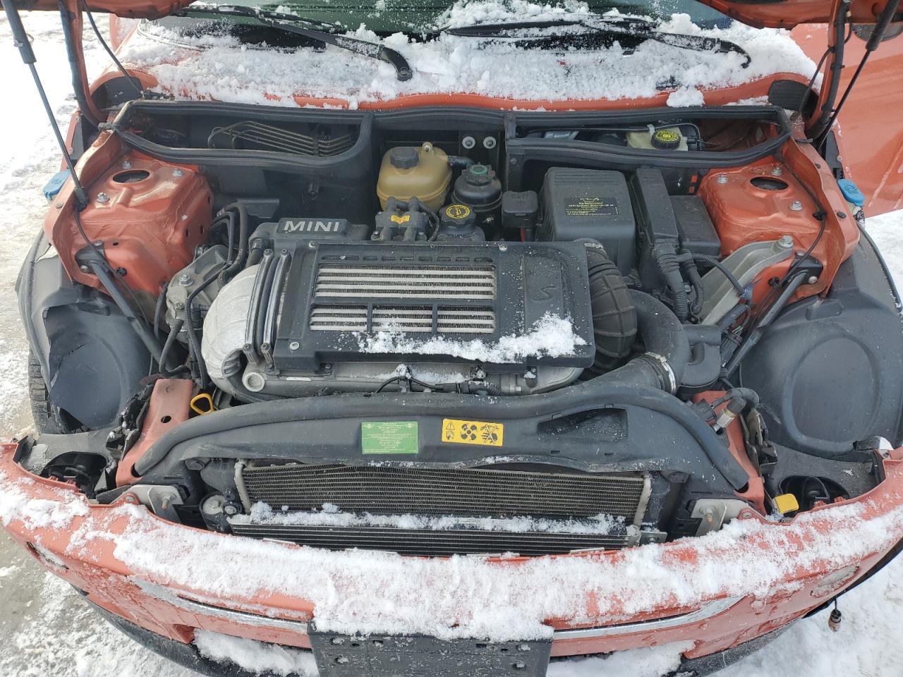 2006 MINI Cooper VIN WMWRH33536TF88105 Copart auction photo, all over damage thumbnail 11