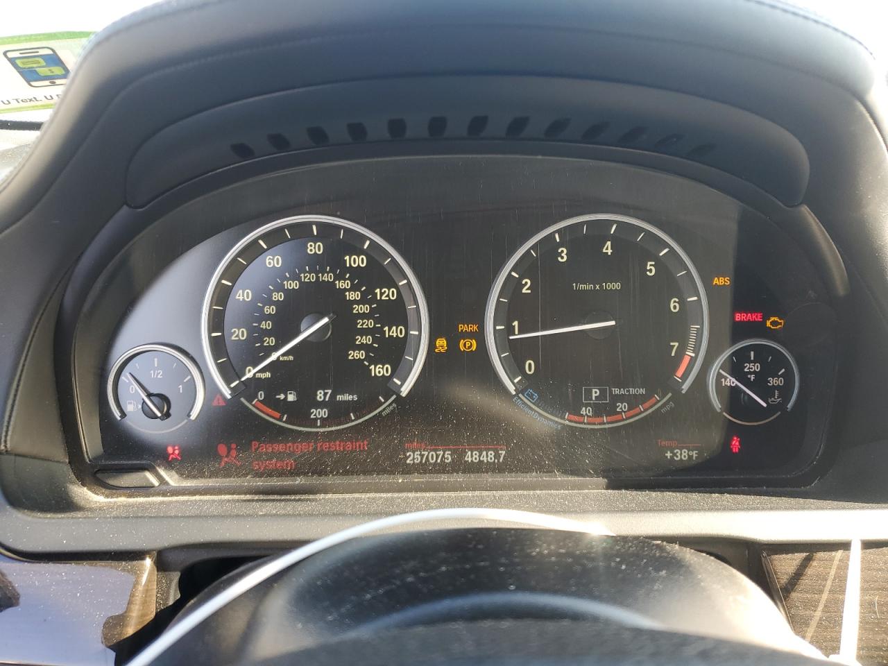 2013 BMW 7er VIN WBAYF8C55DD141360 Copart auction photo, side damage thumbnail 9