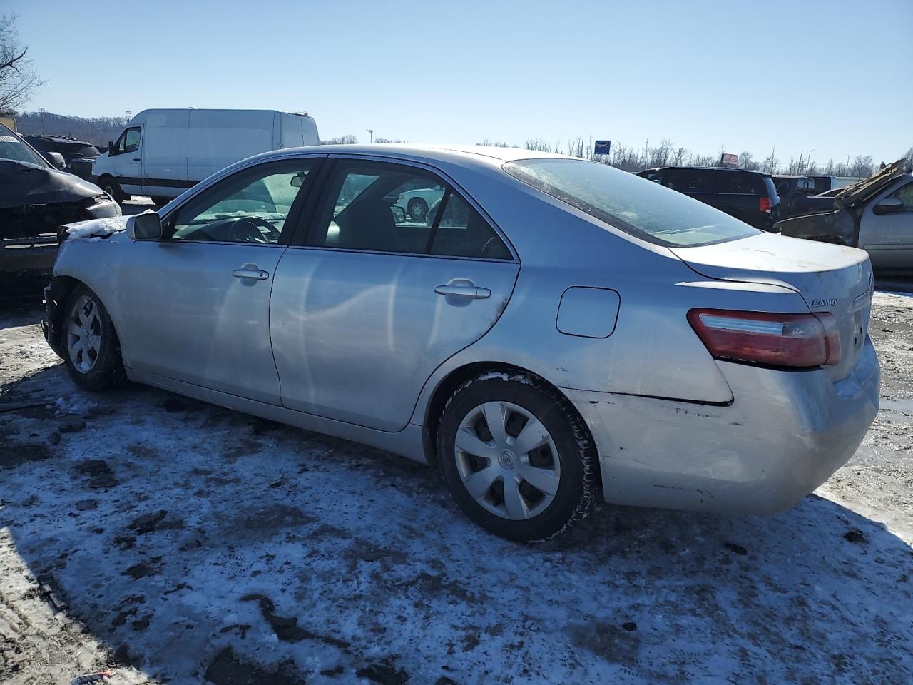 2009 Toyota Camry VIN 4T1BE46K59U390279 Copart auction photo, front end / rear end damage thumbnail 2