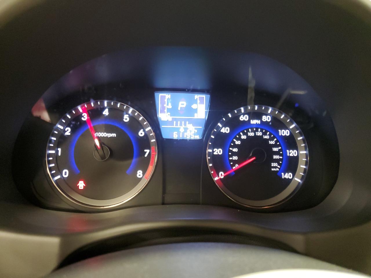 2016 Hyundai Accent VIN KMHCT4AE2GU155265 Copart auction photo, front end damage thumbnail 9