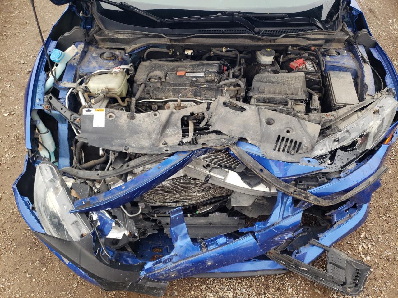 2019 Honda Civic VIN 19XFC2F65KE012289 Copart auction photo, front end / side damage thumbnail 11