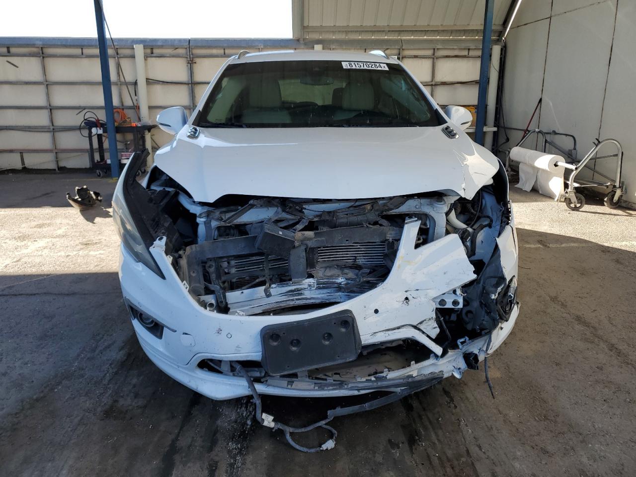 2017 Buick Envision VIN LRBFXFSX9HD050515 Copart auction photo, front end / side damage thumbnail 5