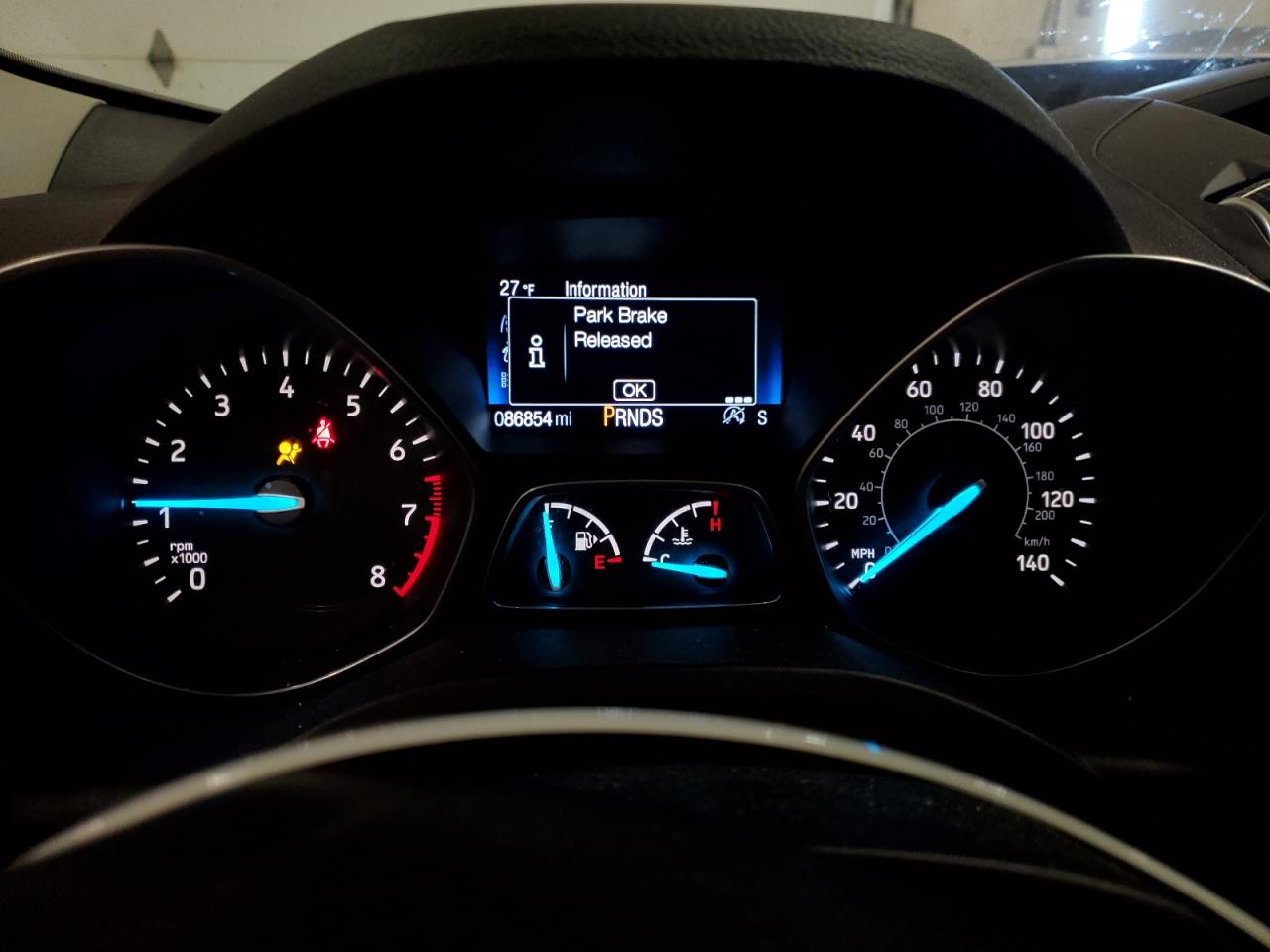 2017 Ford Escape VIN 1FMCU9GDXHUB57954 Copart auction photo, front end damage thumbnail 9