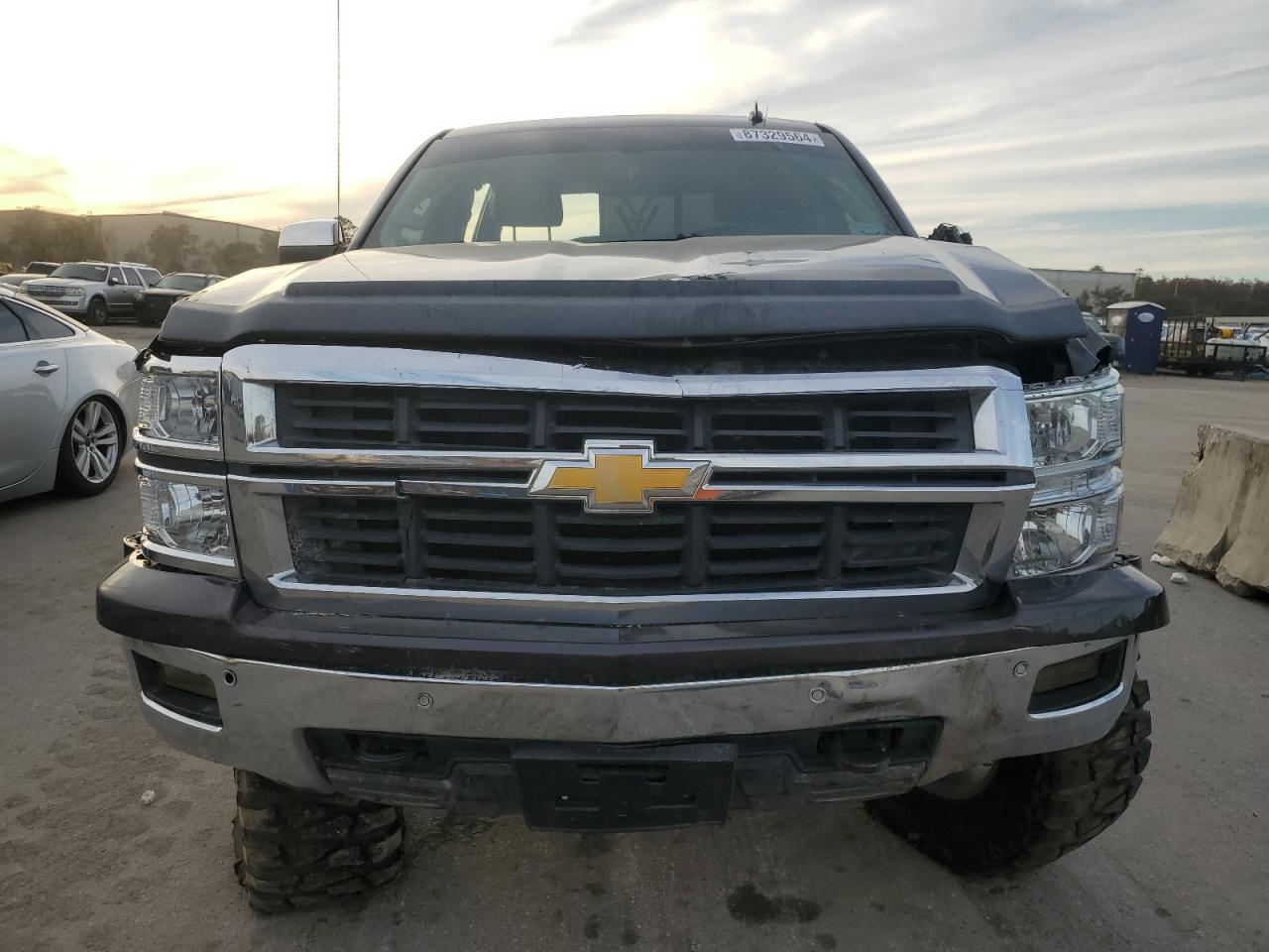 2014 Chevrolet Silverado VIN 3GCUKSECXEG182951 Copart auction photo, all over damage thumbnail 5