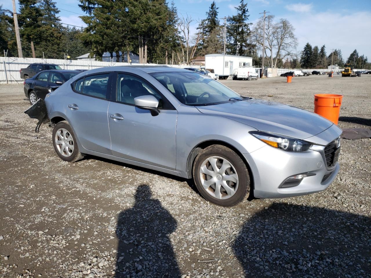 2018 Mazda 3 VIN 3MZBN1U72JM253873 Copart auction photo, rear end damage thumbnail 4