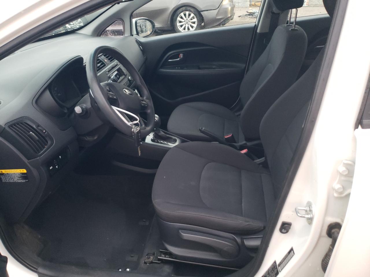 2014 KIA Rio VIN KNADM4A39E6332834 Copart auction photo, side / front end damage thumbnail 7
