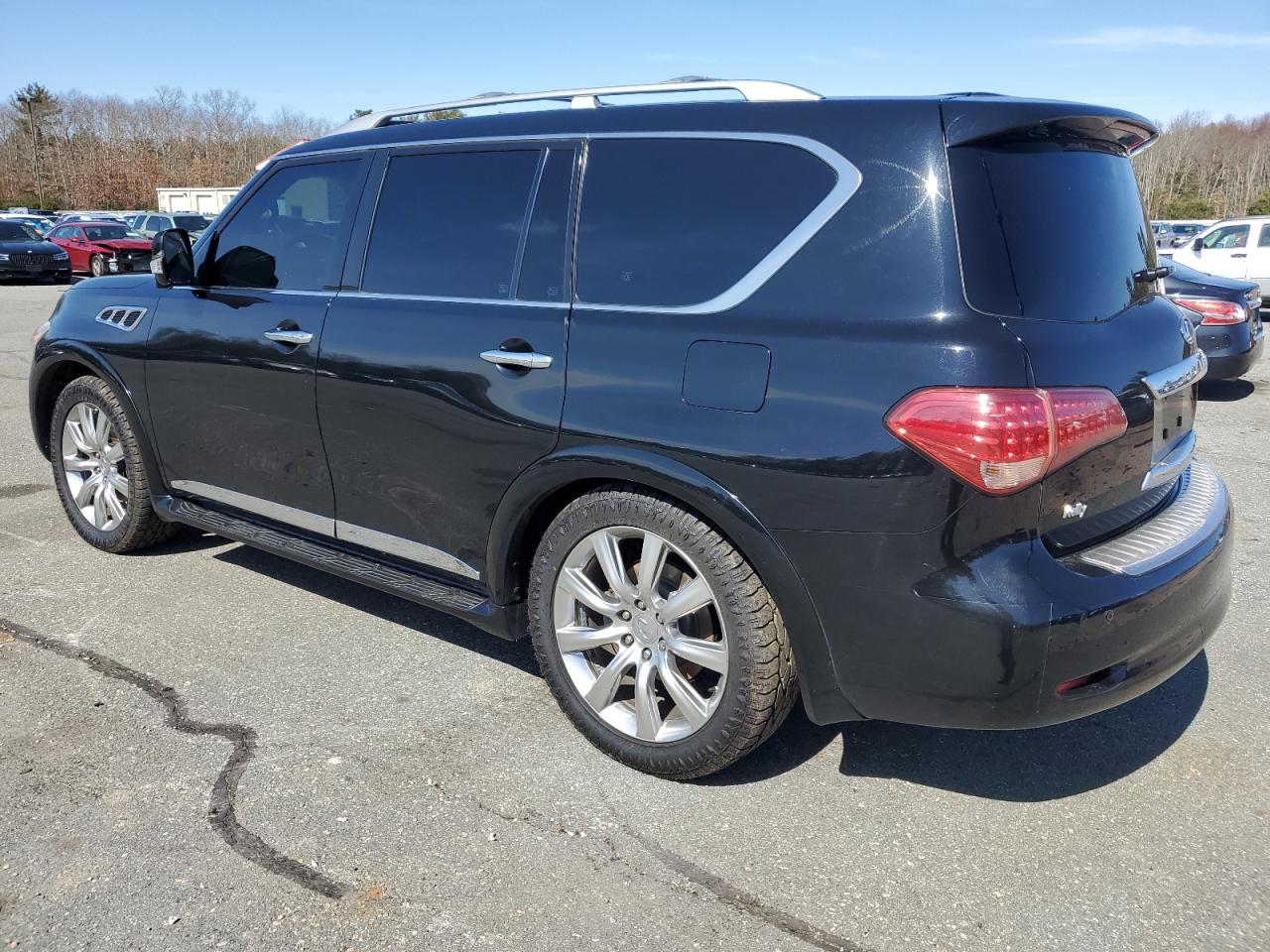 2011 Infiniti QX56 VIN JN8AZ2NE4B9006123 Copart auction photo, front end / minor dent/scratches damage thumbnail 2