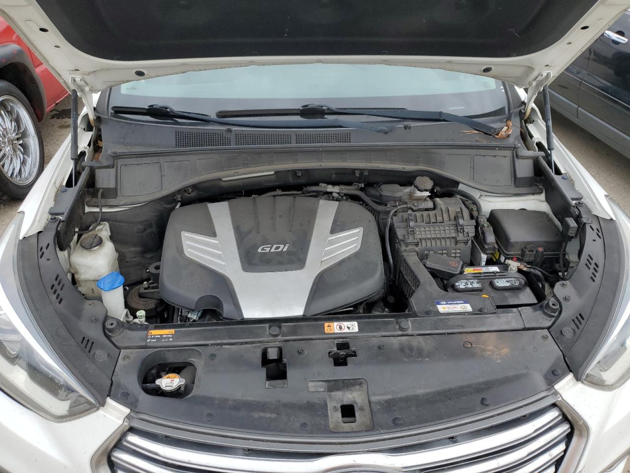 2017 Hyundai Santa Fe VIN KM8SM4HF8HU223299 Copart auction photo, water/flood damage thumbnail 12