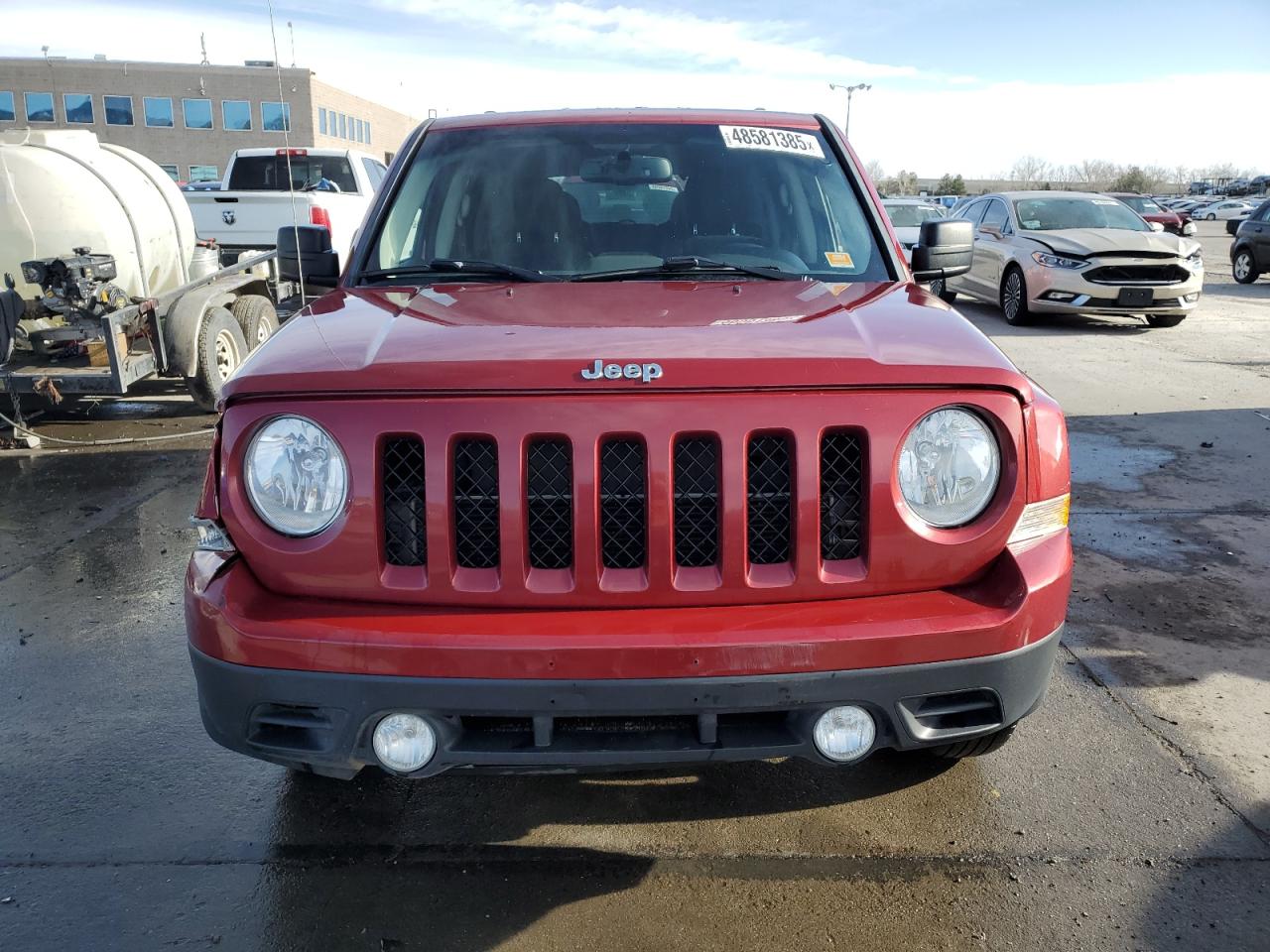 2014 Jeep Liberty (Patriot) VIN 1C4NJRFB7ED562106 Copart auction photo, front end / hail damage thumbnail 5