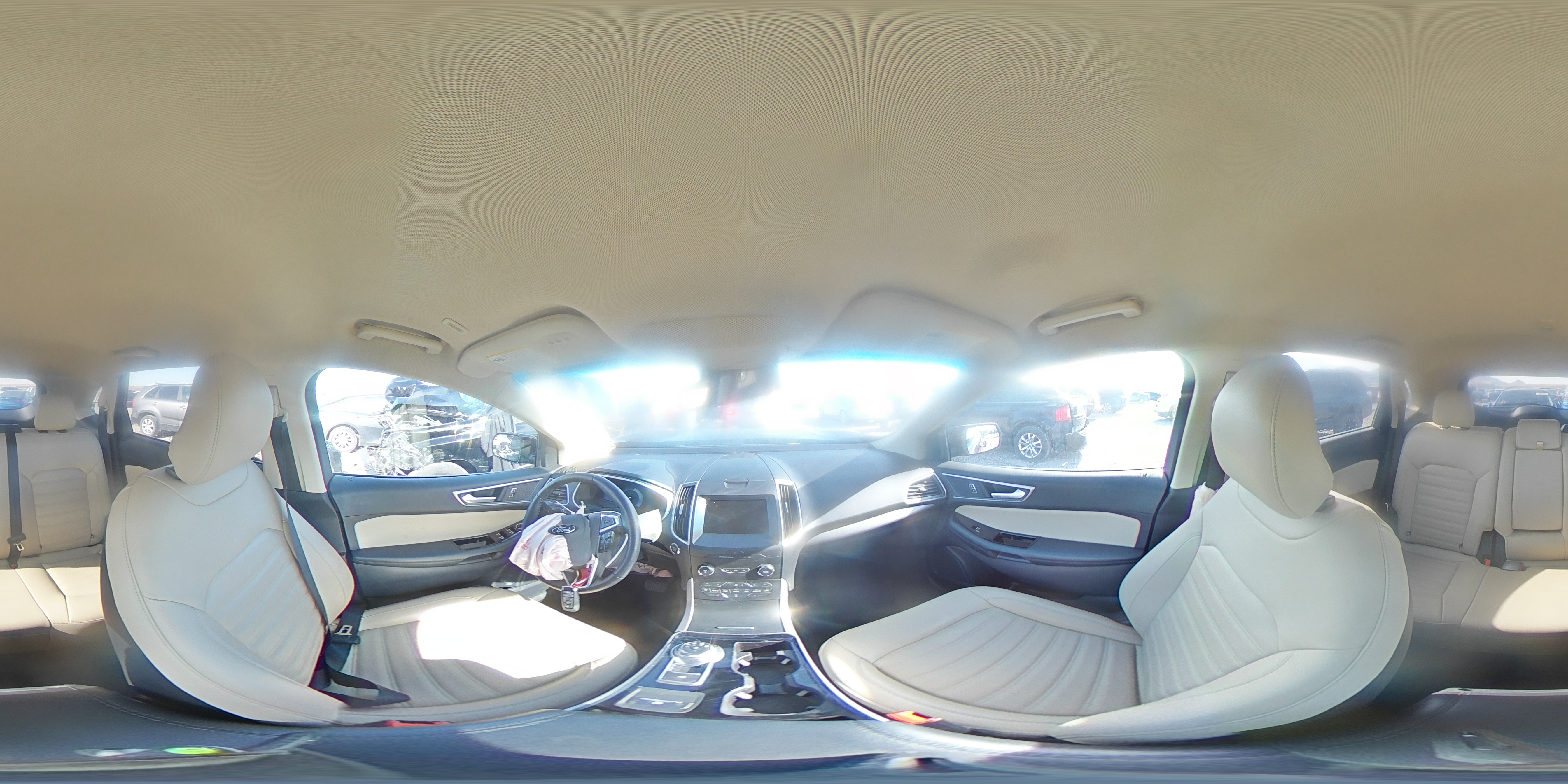 2019 Ford Edge VIN 2FMPK4J96KBC11150 Copart auction photo, rear end / front end damage thumbnail 14