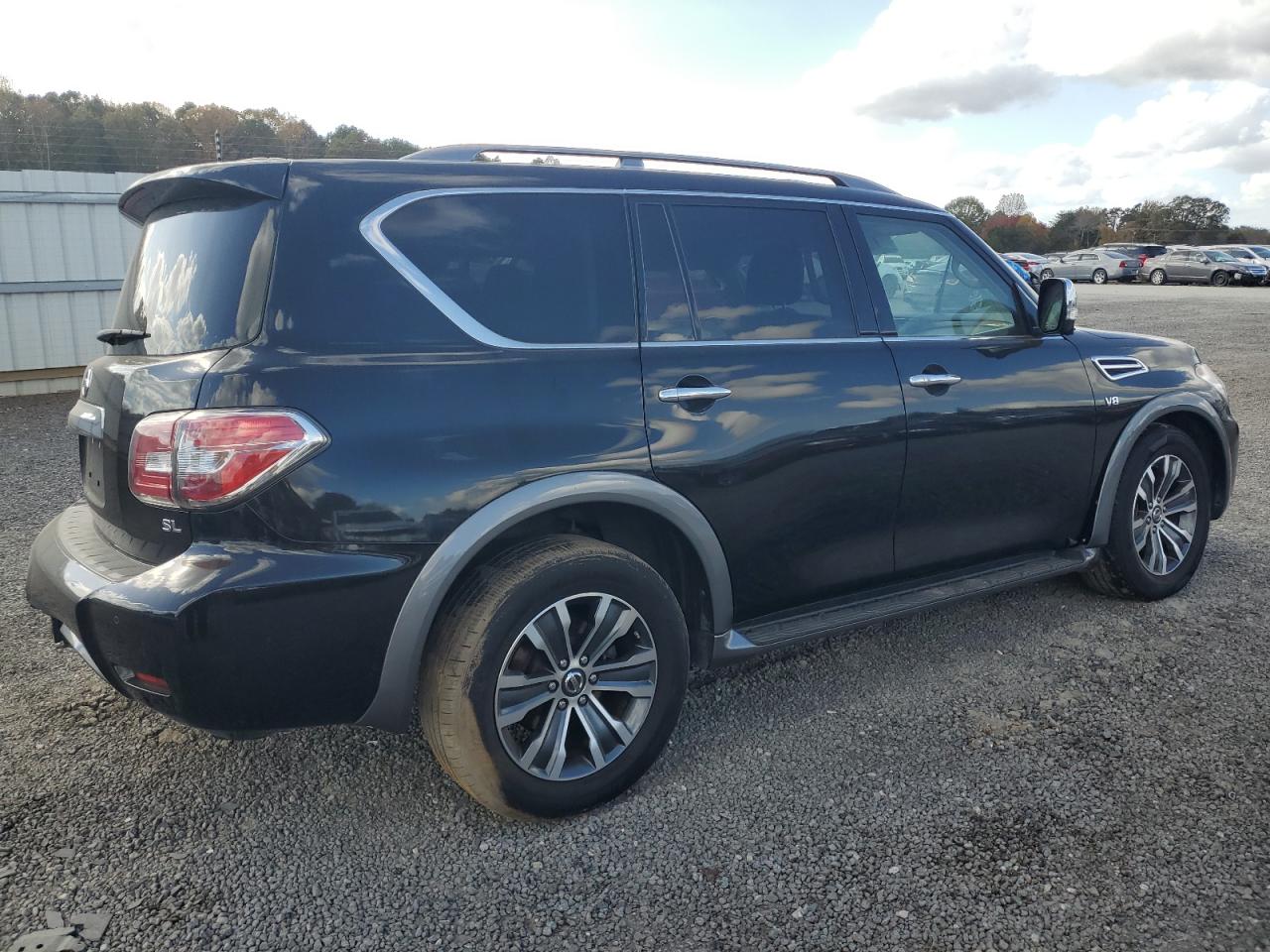 2019 Nissan Armada VIN JN8AY2NC9K9583571 Copart auction photo, front end / side damage thumbnail 3