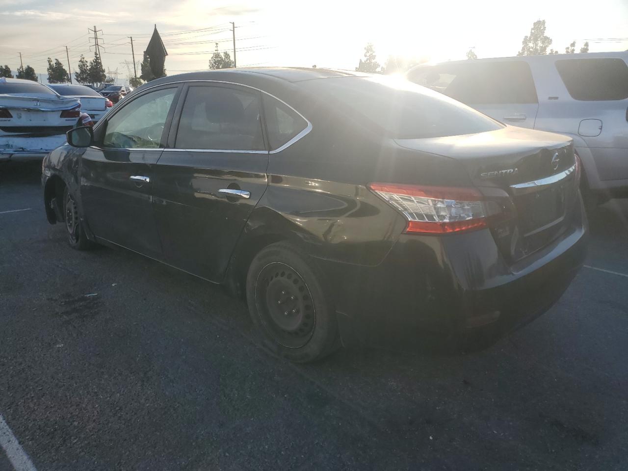 2015 Nissan Sentra VIN 3N1AB7APXFY257316 Copart auction photo, side / mechanical damage thumbnail 2