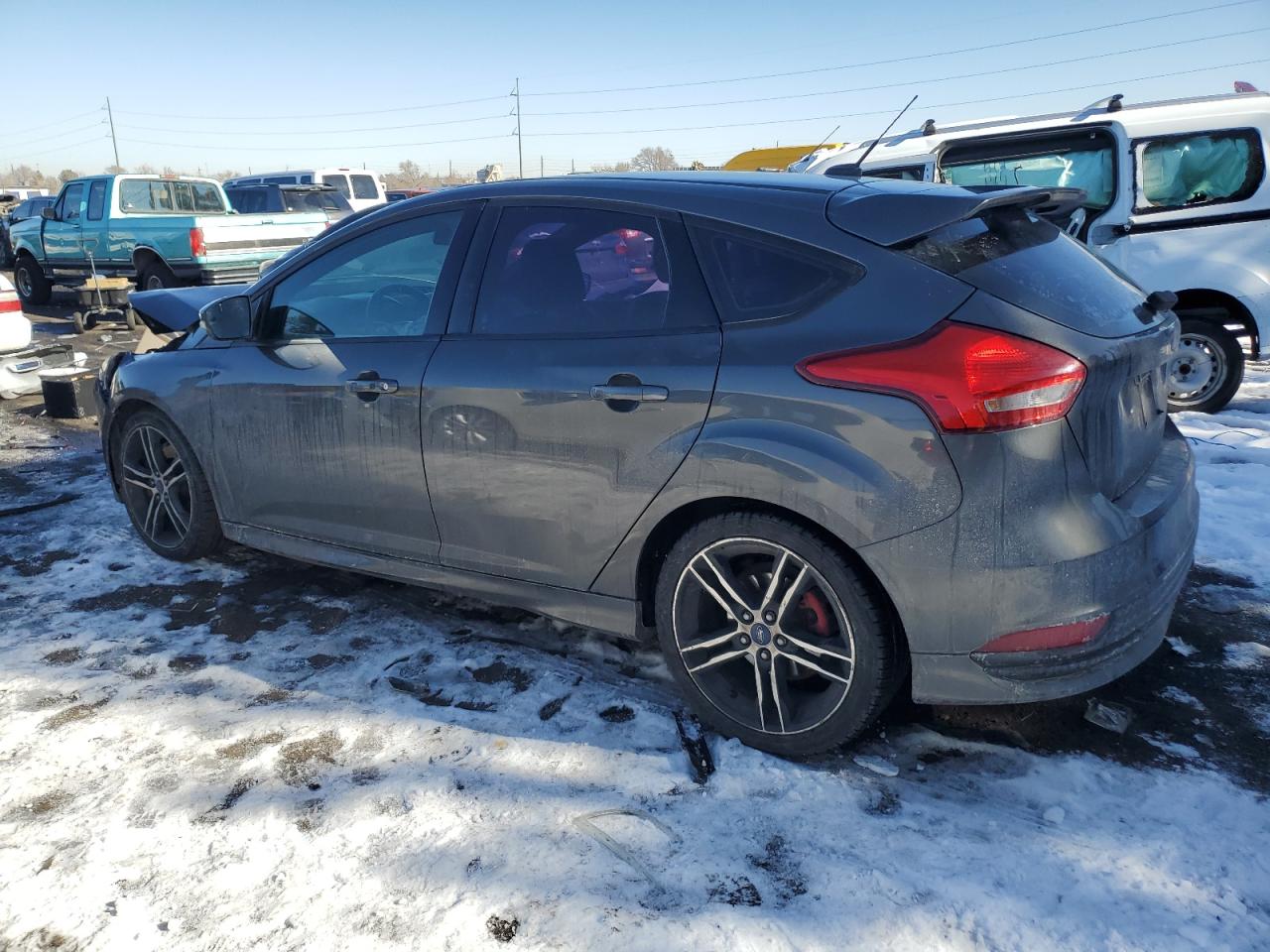 2015 Ford Focus VIN 1FADP3L99FL281267 Copart auction photo, front end / hail damage thumbnail 2