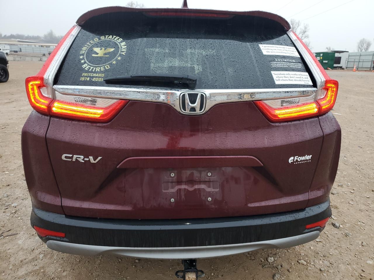 2018 Honda CR-V VIN 7FARW1H87JE044798 Copart auction photo, front end / side damage thumbnail 6